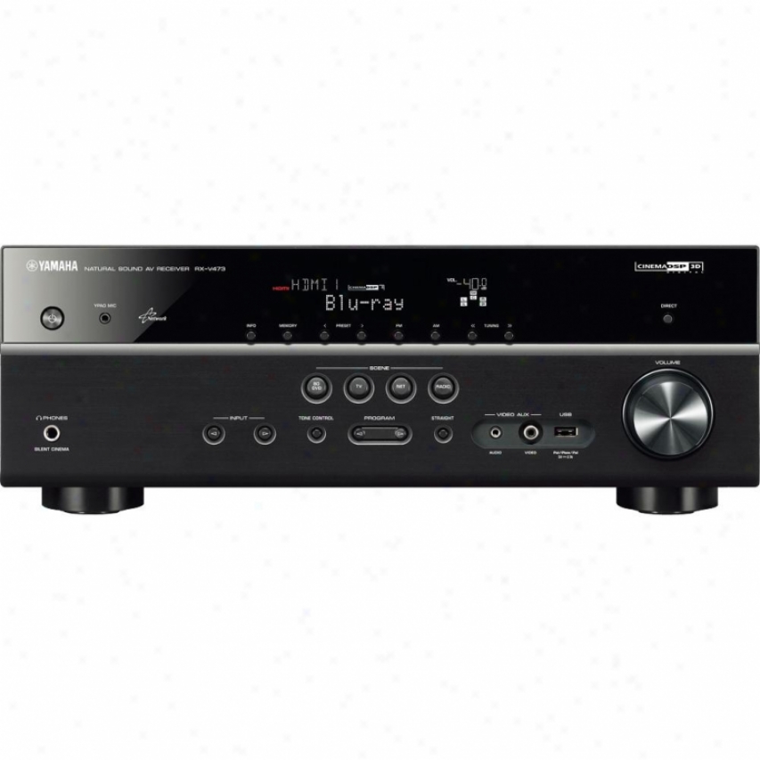 Yamaha Rx-v473 5.1-channel Domicile Theater Receiver - Black