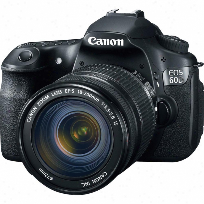 Caanoh Eos 60d Slr 18 Megapixel Digital Camera Kit - Black