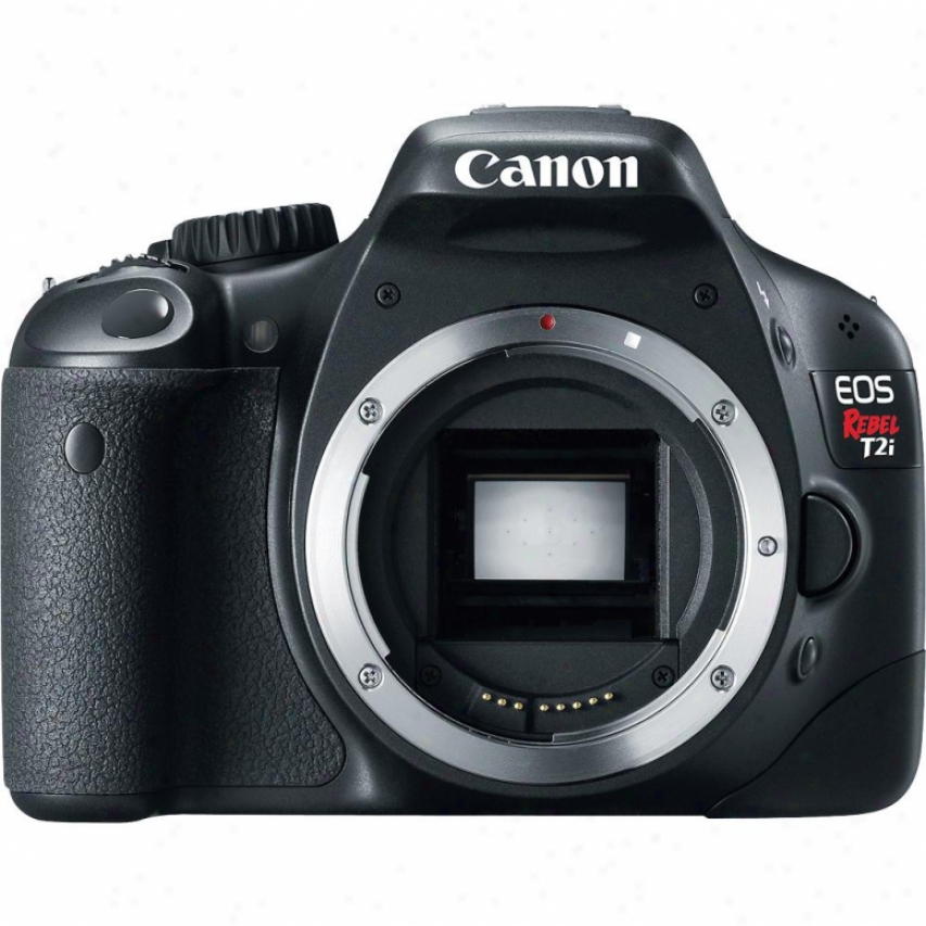 Canon Eos Rebel T2i 18-megpixel Digital Slr Camera - Black Body Solely