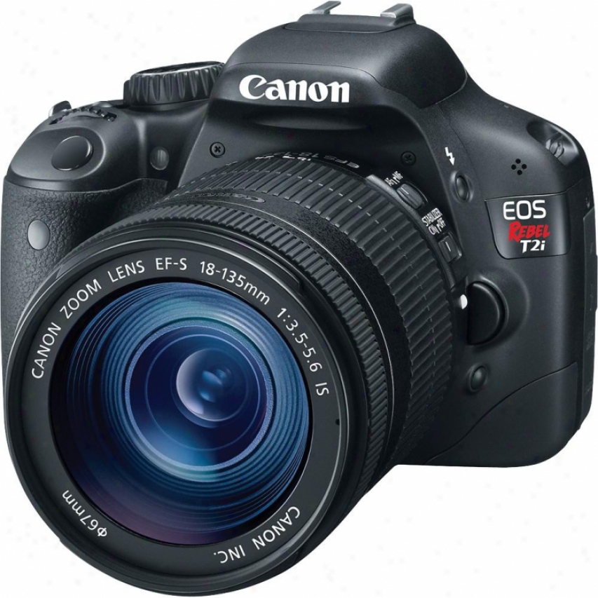 Canon Eos Rebel T2i 18-megapixel Digital Slr Camera Kit 1 - Black