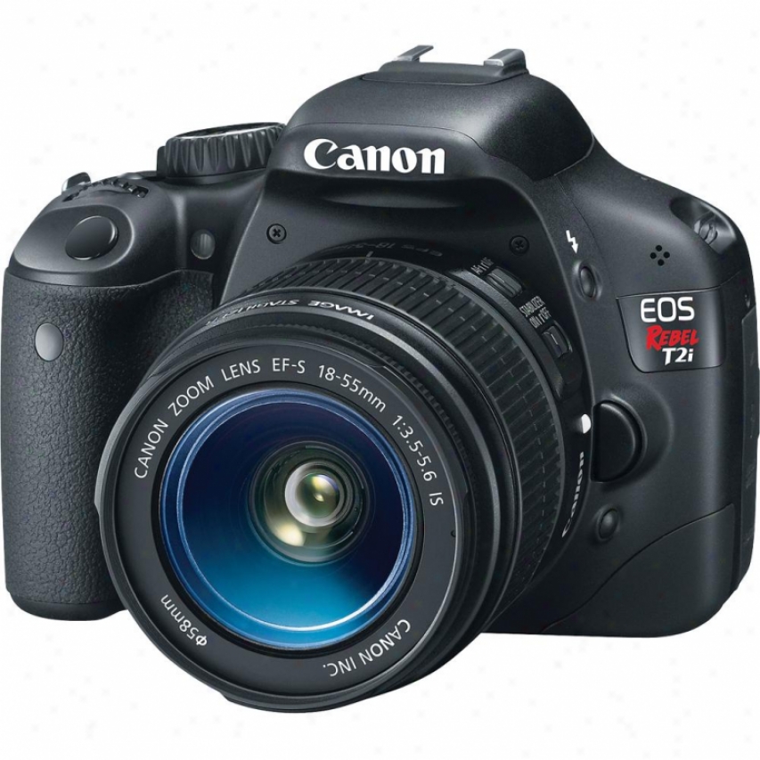 Canon Eos Rebel T2i 18-megapixel Digital Slr Camera Kit 2 - Dark