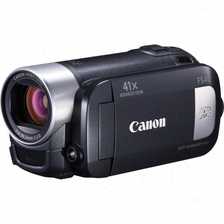 Canon Fs40 Standard Definition 8gb Flash Memory Camcorder