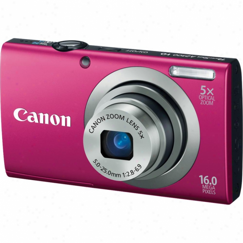 Canon Powershot A2300 16 Megapixel Digital Camera - Red