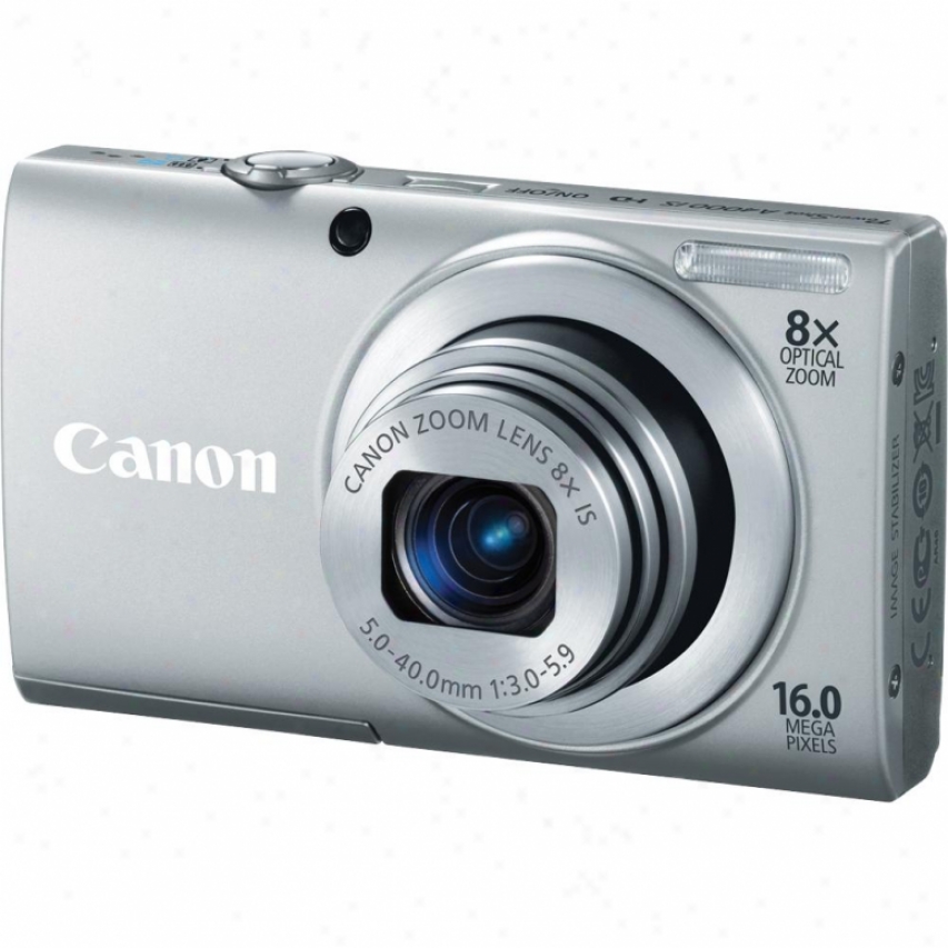 Canob Powershot A4000 Is 16 Megapixel Digital Camera - Silver