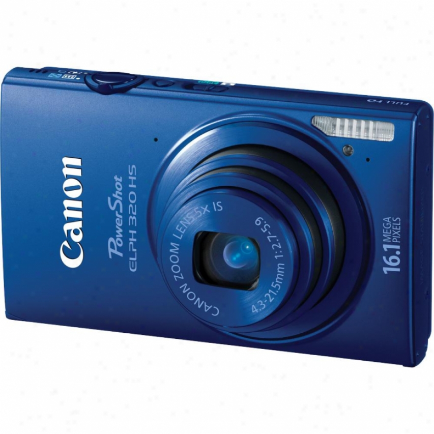 Canon Powershot Elph 320 Hs 16 Megapixel Digital Camera - Blue