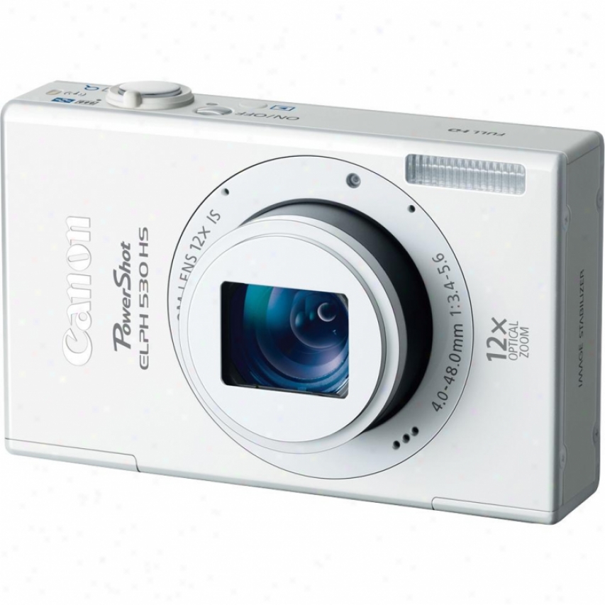 Canon Powershot Elph 530 Hs 10 Megapixel Digital Camera - White