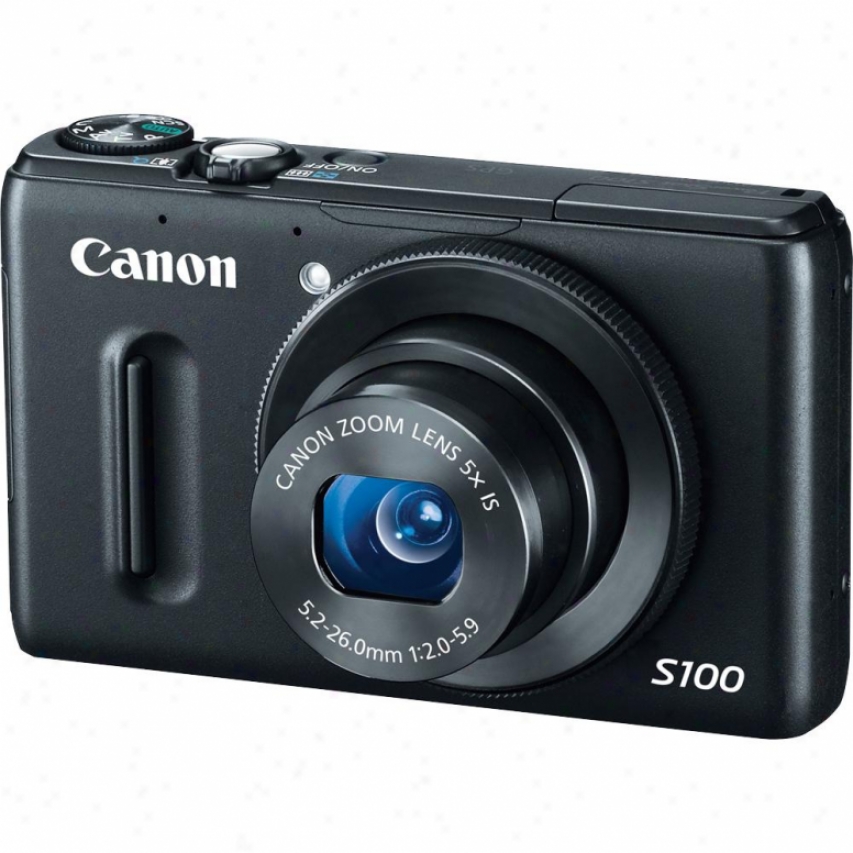 Canon Powershot S100 12 Megapixel Digital Camera - Black