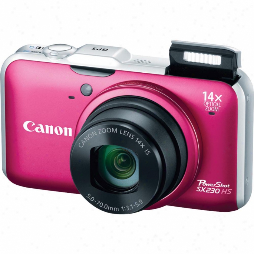 Canon Powershot Sx260 Hs 12 Megapixel Digital Camera - Red