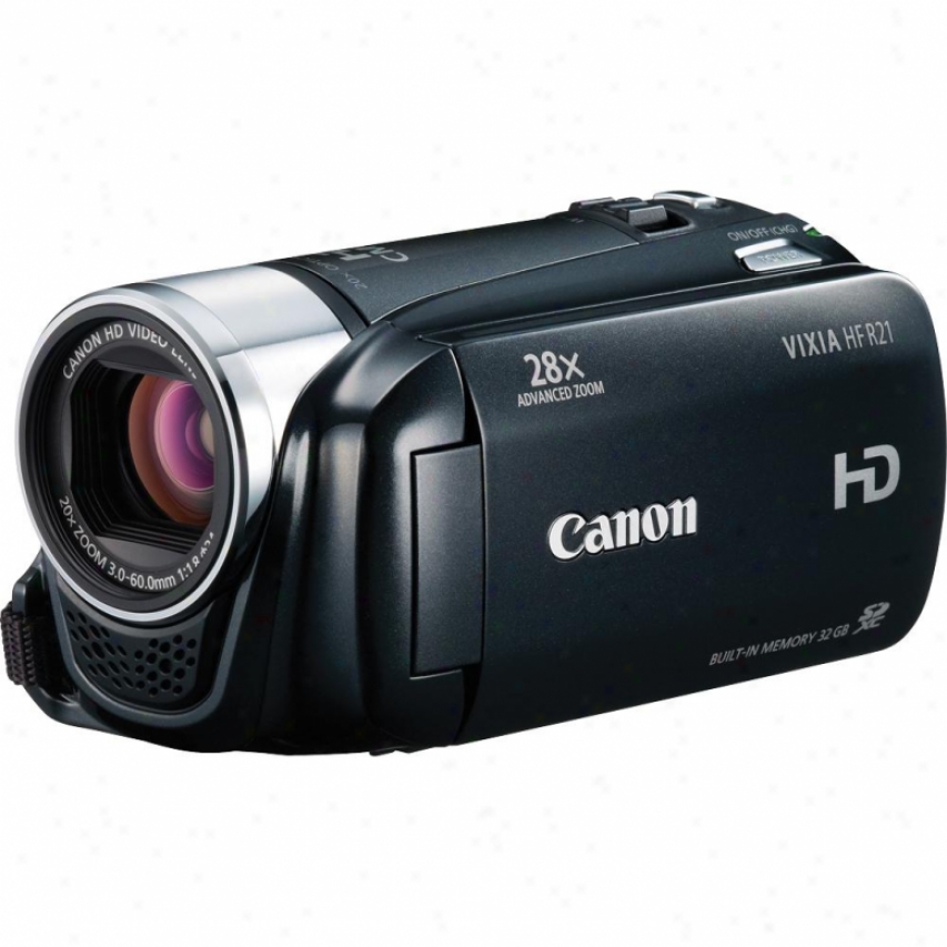 Canon Vizia Hf R21 High Definition 32gb Dual Flash Recollection Camcorder