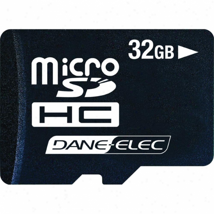 Dane-elec 32 Gb Micro Sdhc Memory Card - Class 2 Da-2in1-32g-r