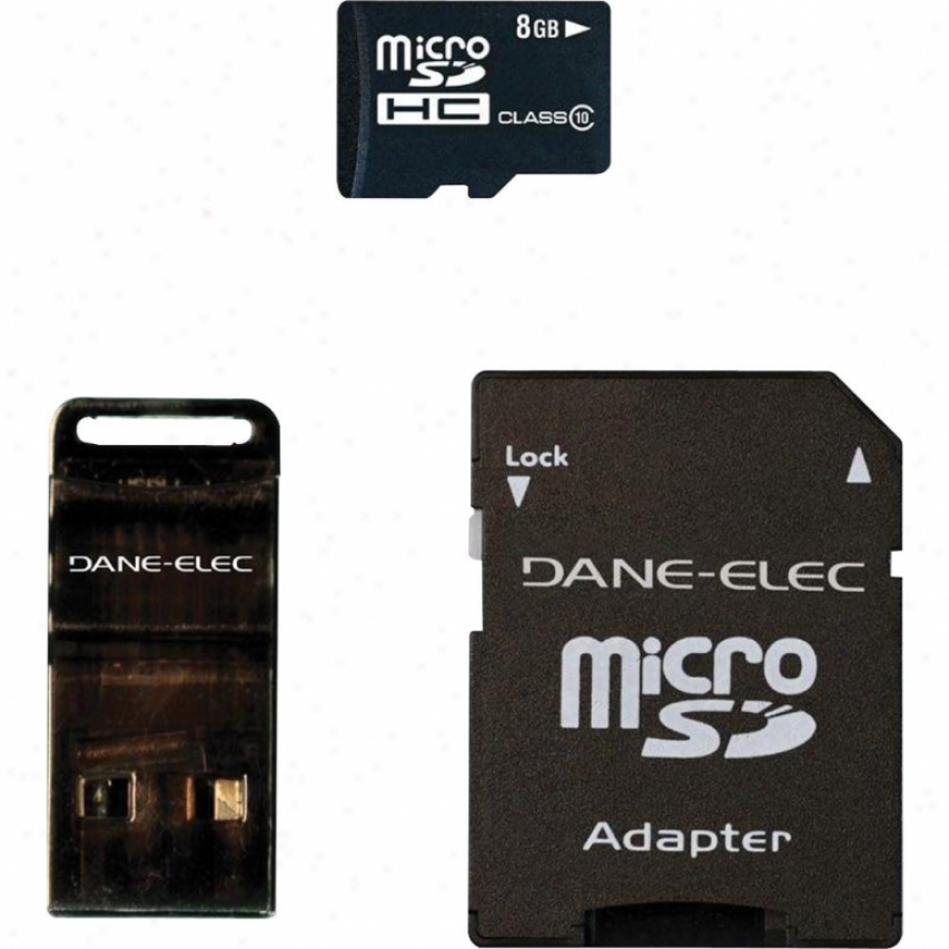 Dane-elec 8gb Microsdhc Class-10 Storage Card