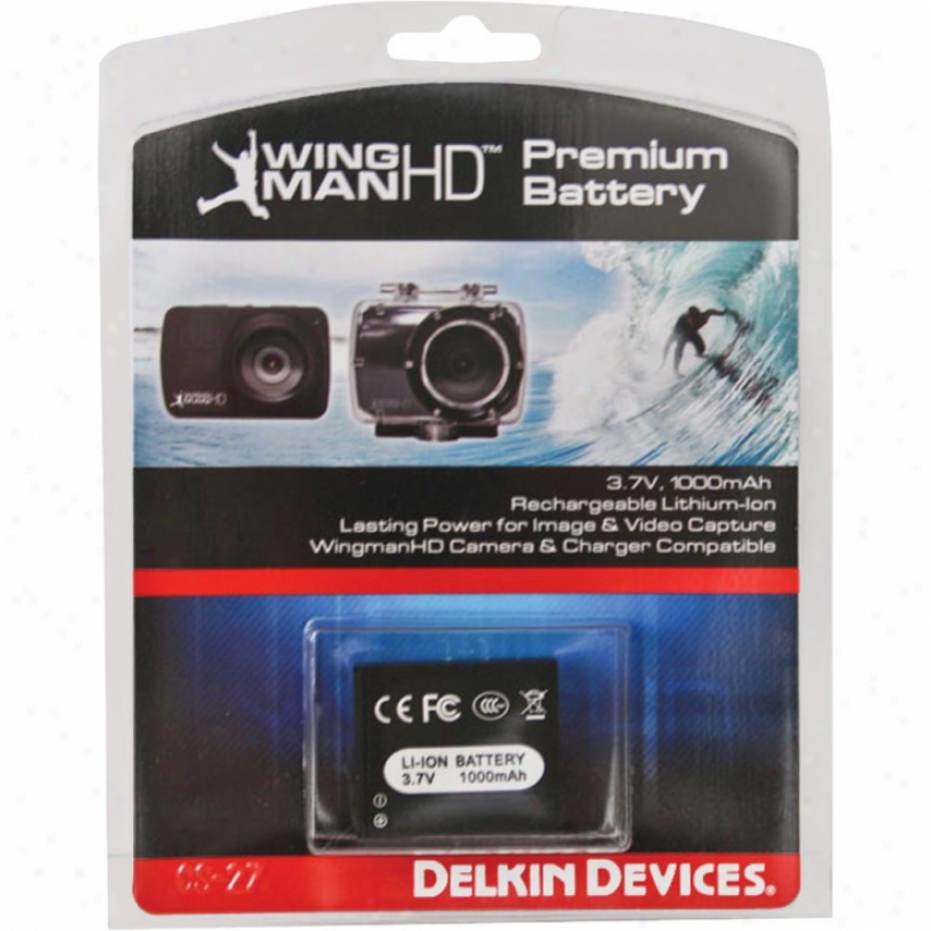 Delkin Devices Replacement Battery For Wingman Hd Waterproof Camcorder