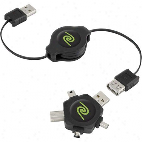 Emerge Technologies Cablestar Retractable Usb Cable