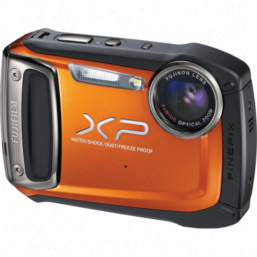 Fuji Film Finepix Xp100 14 Megapixel Waterproof Digital Camera - Orange