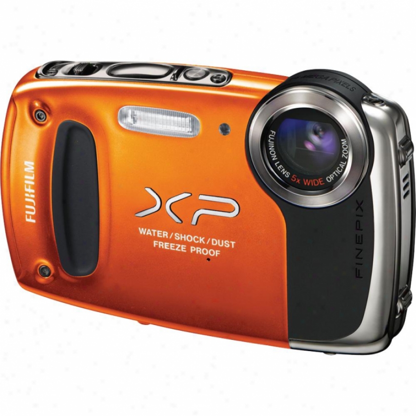 Fuji Film Finepix Xp50 14 Megapixel Waterproof Digital Camera - Orange