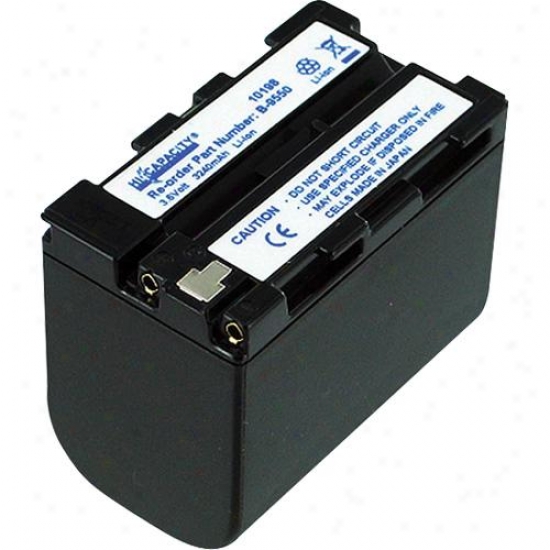 Hi-capacity B-9550 Lithium Ion Camcotder Battery