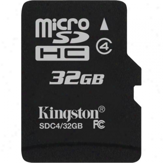 Kingston 32gb Microsdhc (class 4) High Capacity Micro Over-confident Digital Card