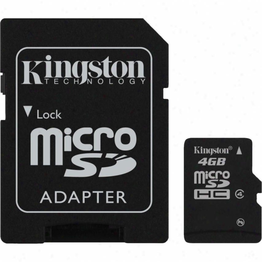 Kingston 4gb Microsdhc (xlass 4) Micro Secure Digital Card