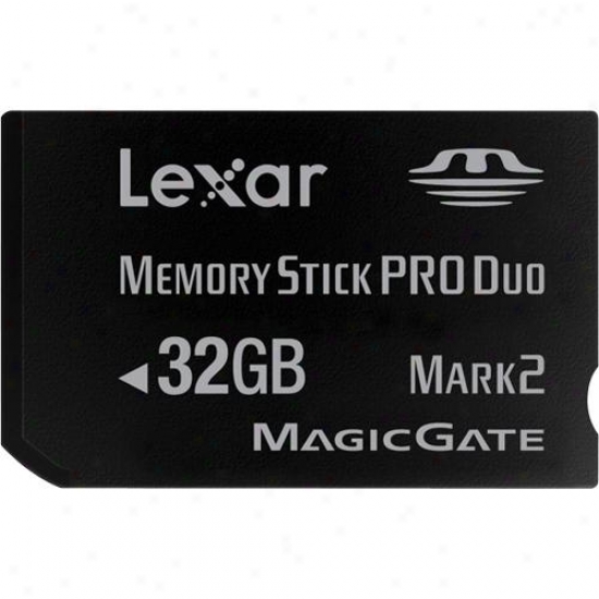 Lexar Lmspd32gbsbna 32gb Platinum Ii Memory Stick Pro Duo