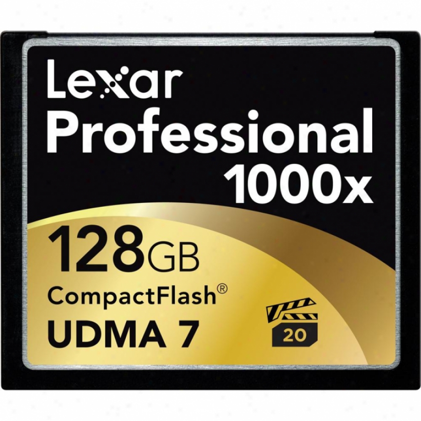 Lexar Media 128gb Professional 1000x Compactflash Card
