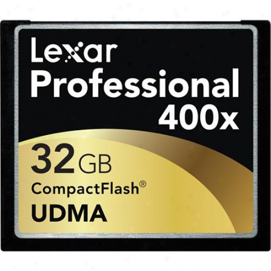 Lexar Media 32gb Professional 400x Compactflash Card - Lcf32gcrbna400