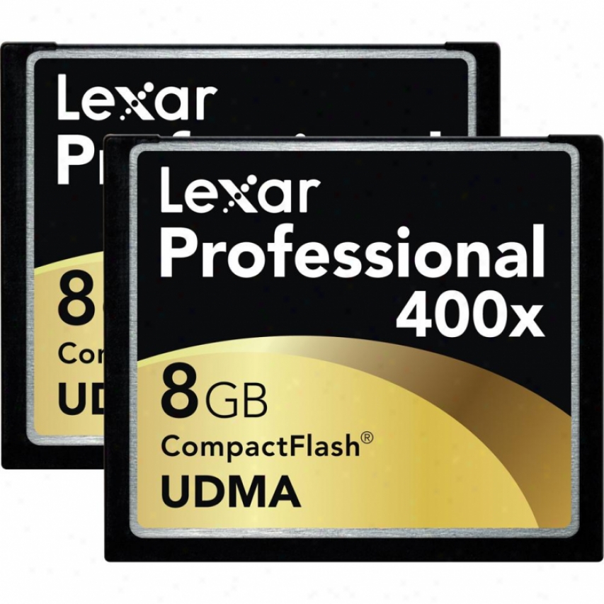 Lesar Media 8gb Professional 400x Compactflash Card - 2 Pack