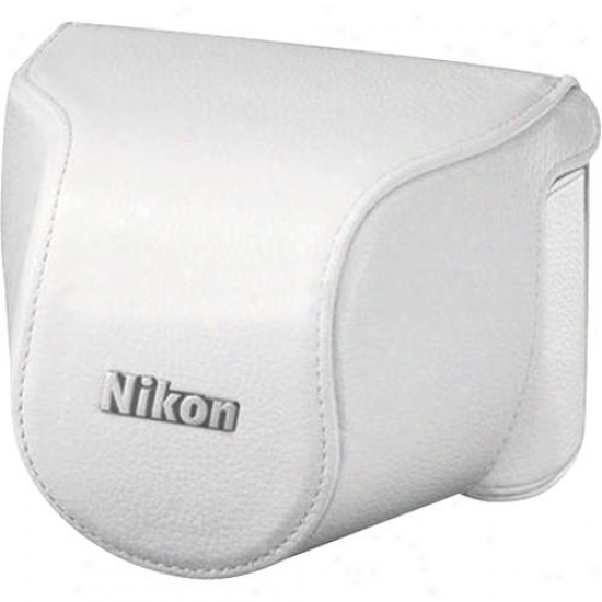 Nikon Cb-n1000sb Leather Body Case Set - White