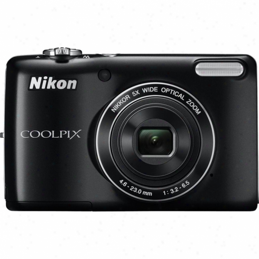 Nikon Coolpxi L26 16 Megapixel Digital Camera - Black