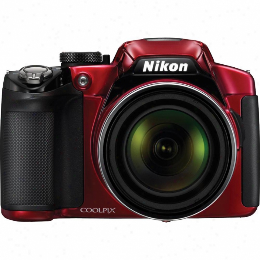 Nikon Coolpix P510 16 Megapixel Digital Camera - Red