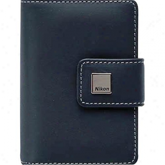 Nikon Navy Blue Leather Case For S9