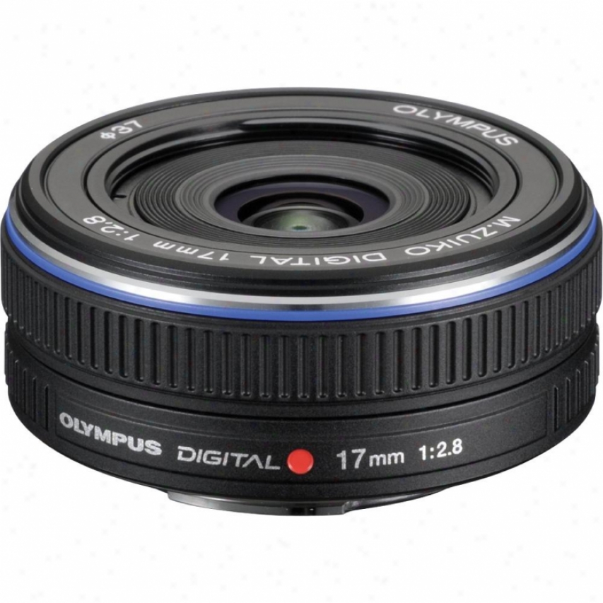 Olympus M-zuiko Digural 17mm F2.8 Lens For Micro Four Thirds Cameras - Black