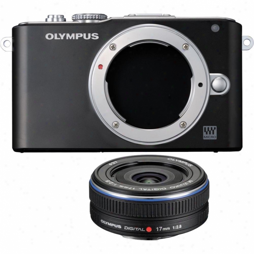 Olympus Pen E-pl3 12 Megapixel Digital Camera Through  Lens Kit - Black