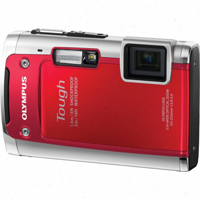 Olympus Tg-610 Tough Serieq 14 Megapixel Digital Camera - Red