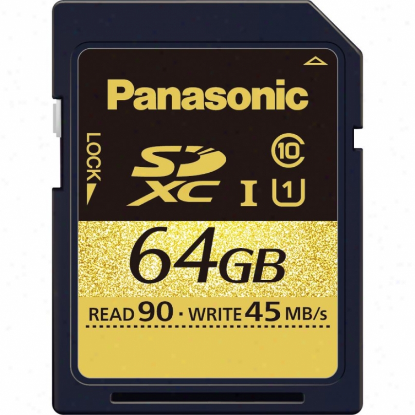 Panasonic 64gb Sdxc Memory Card - Class 10 - Rp-sdu64ge1k