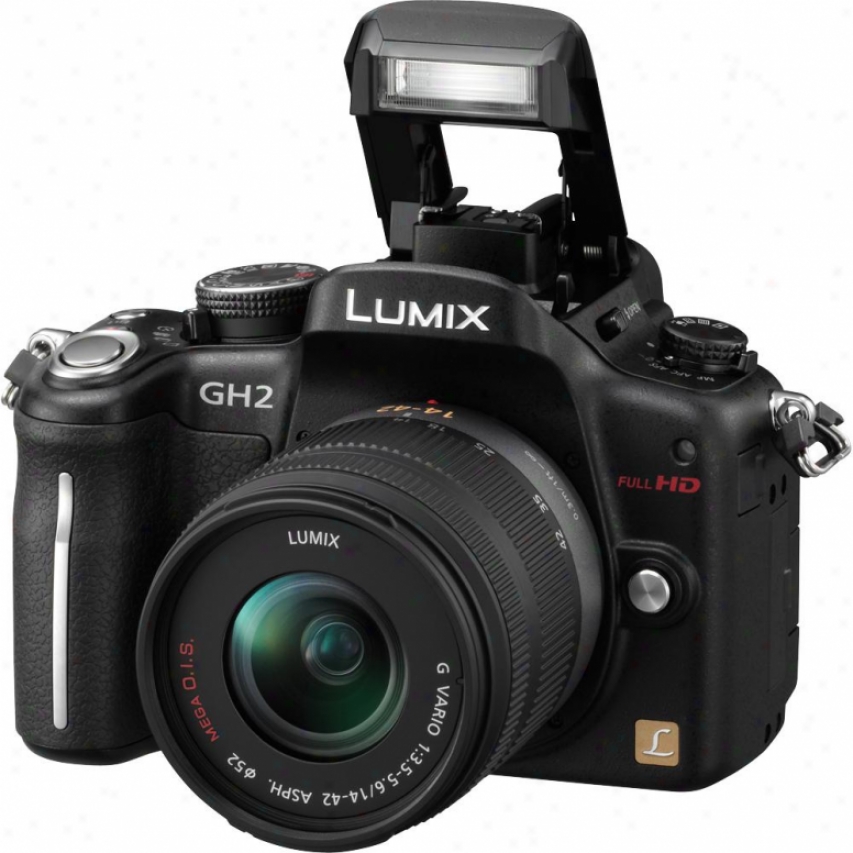 Panasonic Dmc-gh2 Lumix 16 Megapixel Digital Camera Kit - Black