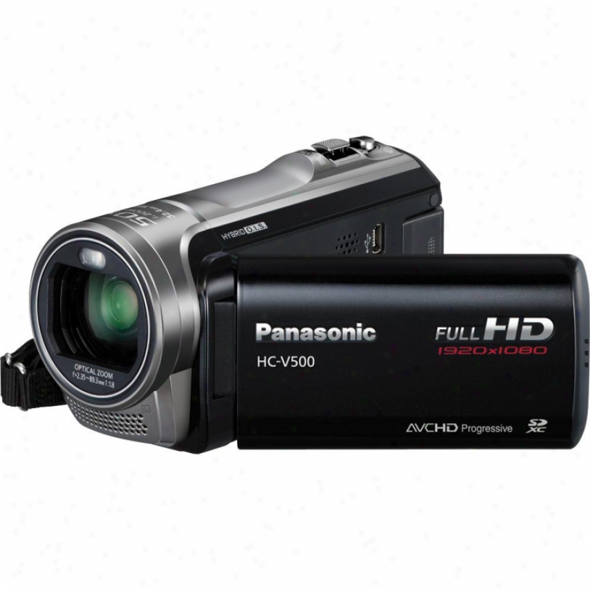 Panasonic Hc-v500 Full High Definition Camcorder - Black