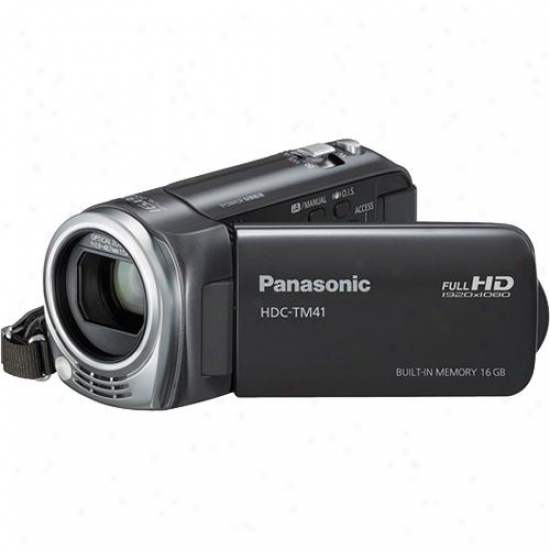 Panasonic Hdc-tm41 16gb High Definition Camcorder - Gray