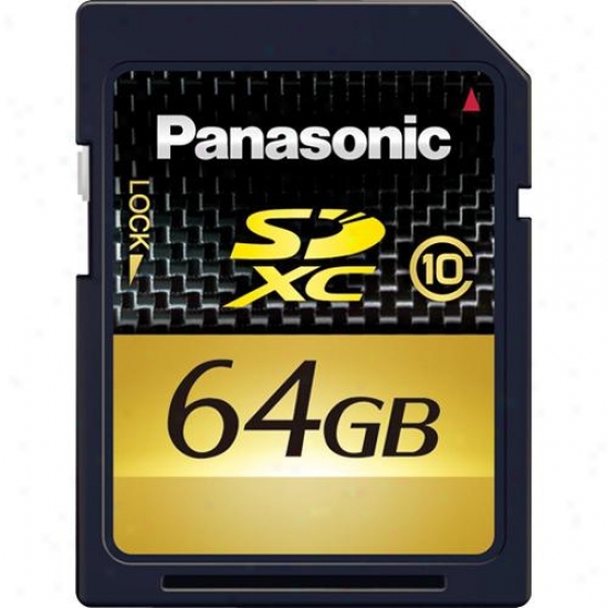 Panasonic Open Box 64gb Sdxc Memory Card With Class 10 Performance, 22bm Per Sec