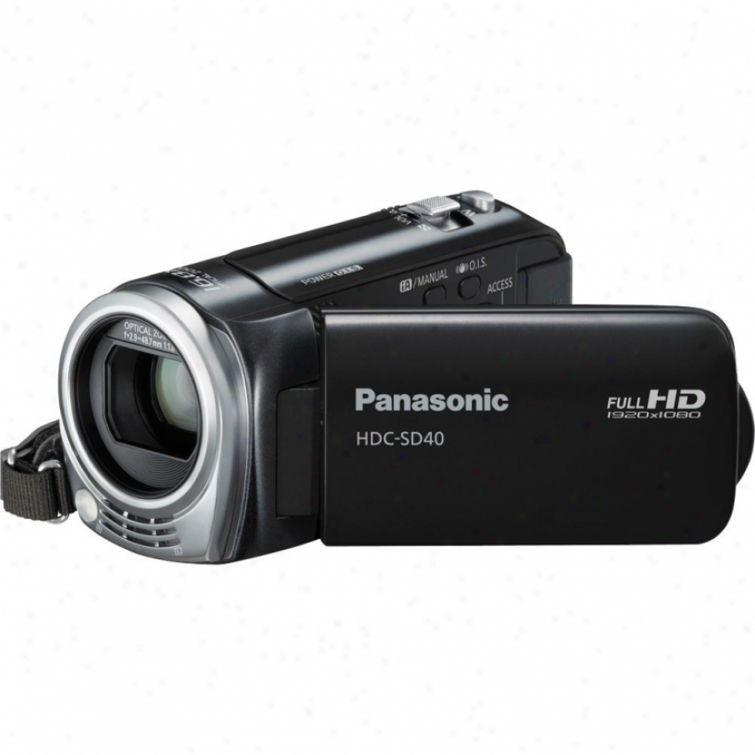 Panasonic Open Box Hdc-sd40 High Definition Camcorder - Black