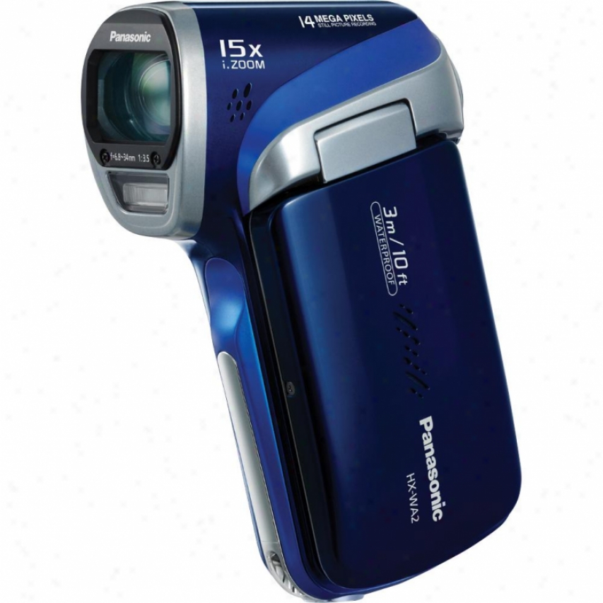 Panasonic Waterproof Exactly Hd Camcorder (blu) Hx-wa2a