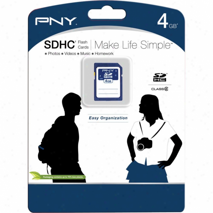 Pny 4gb Sd High Capacity Memory Card - Navy