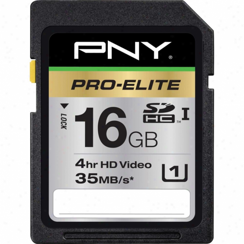Pny Pro-elite 16gb High Succeed Sdhc Class 10 Uhs-i Memory Card