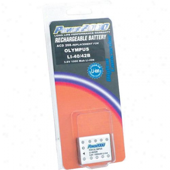 Power 2000 Acd-268 Rechargeable Battery ( Li-40b / Li-42b / D-li63 Equivalent )