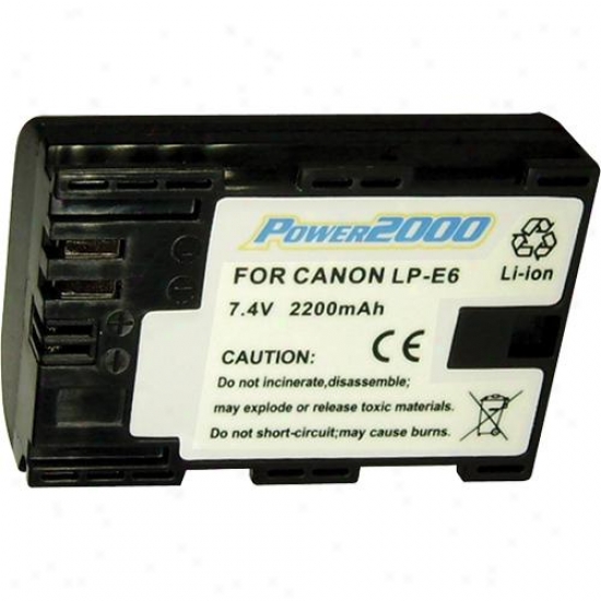 Power 2000 Acd-320 R3placement Battery For Canon Lp-e6