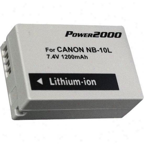 Power 2000 Acd-347 Replacement Battery For Canon Nb-10l