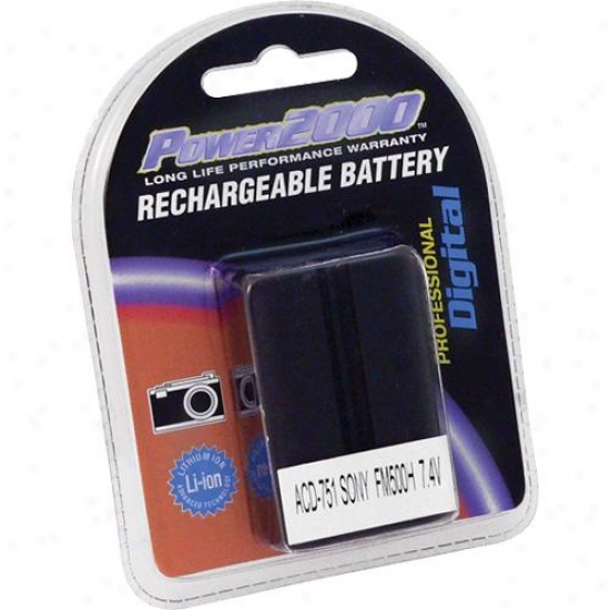 Power 2000 Acd751 Replacement Rechargeable Battery (sony Np-fm500h Equal)