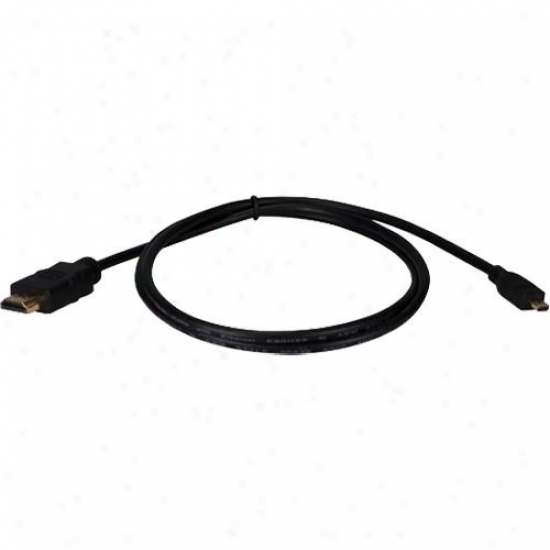 Qvs High-epeed Hdmi To Micro-hdmi W/ Ethernet 1080p Hd Cwble - 2-meter (6.6-ft)