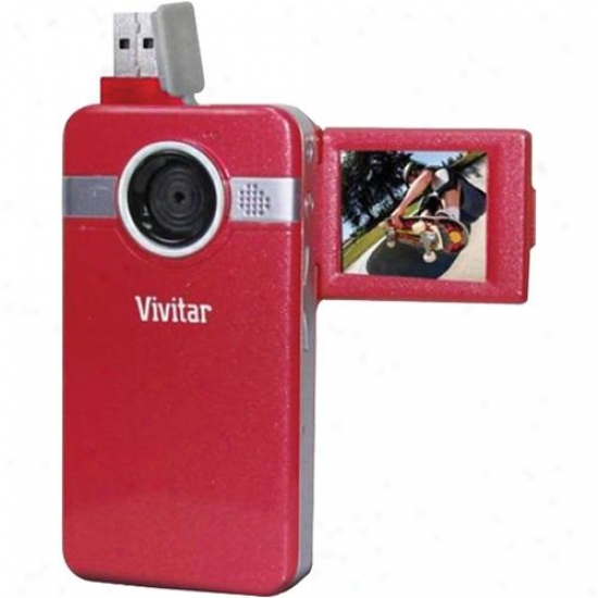 Sakar Vivitar Pocket Videocamera Red