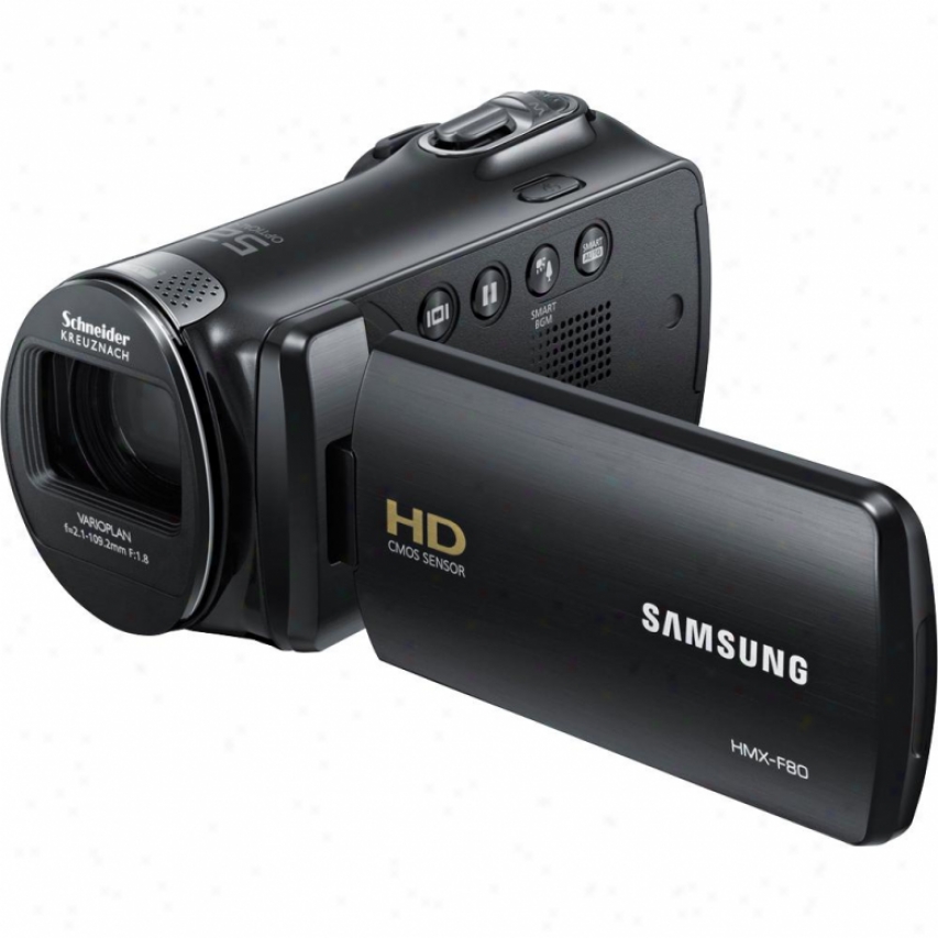 Samsung Flash Memory Hd Camcorder Black Hmx-f80bn