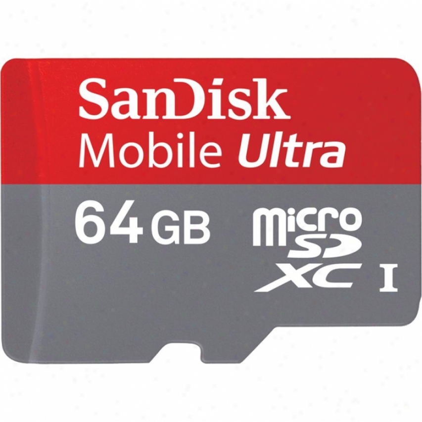Sandisk 64gb Mobile Ultra Microsdxc Memory Card With Adapter
